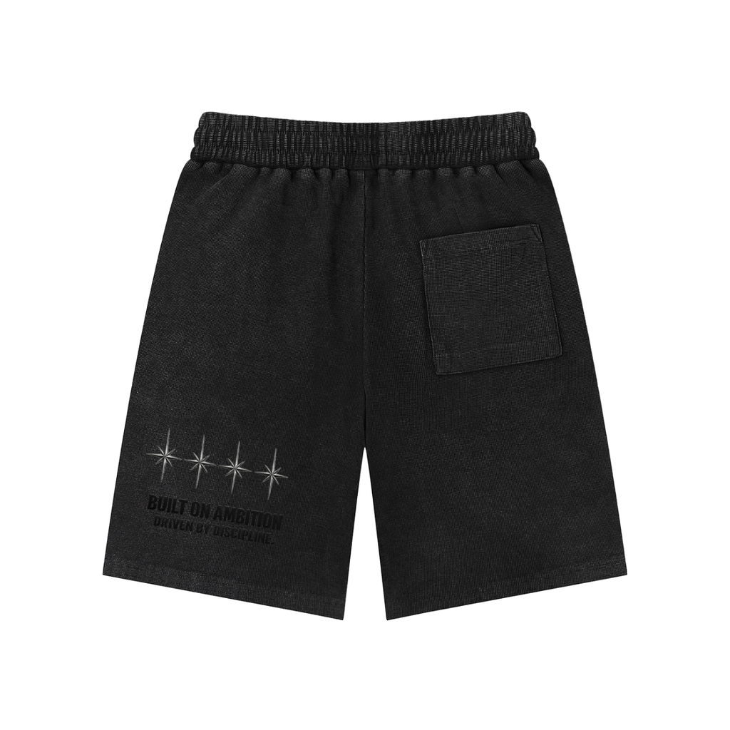 Mineral Wash Waffle Knit Shorts