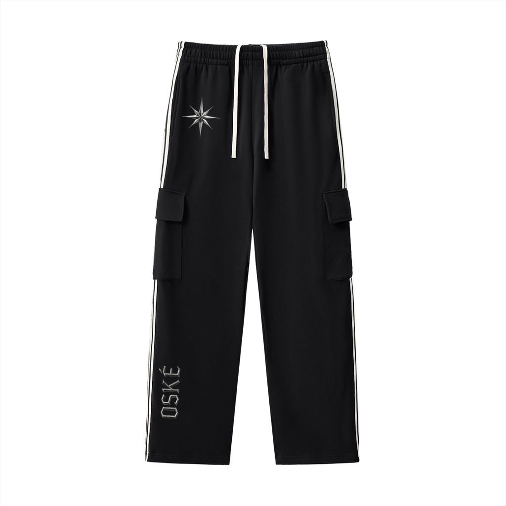 Side Stripe Straight-Leg Pants