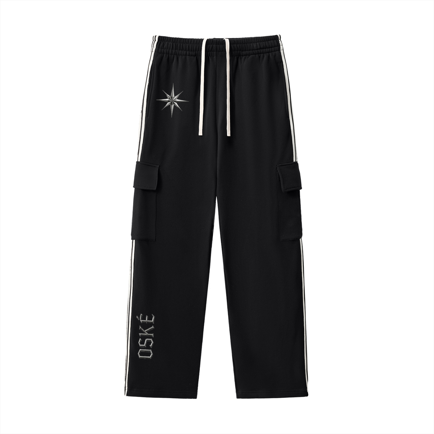 Side Stripe Straight-Leg Pants