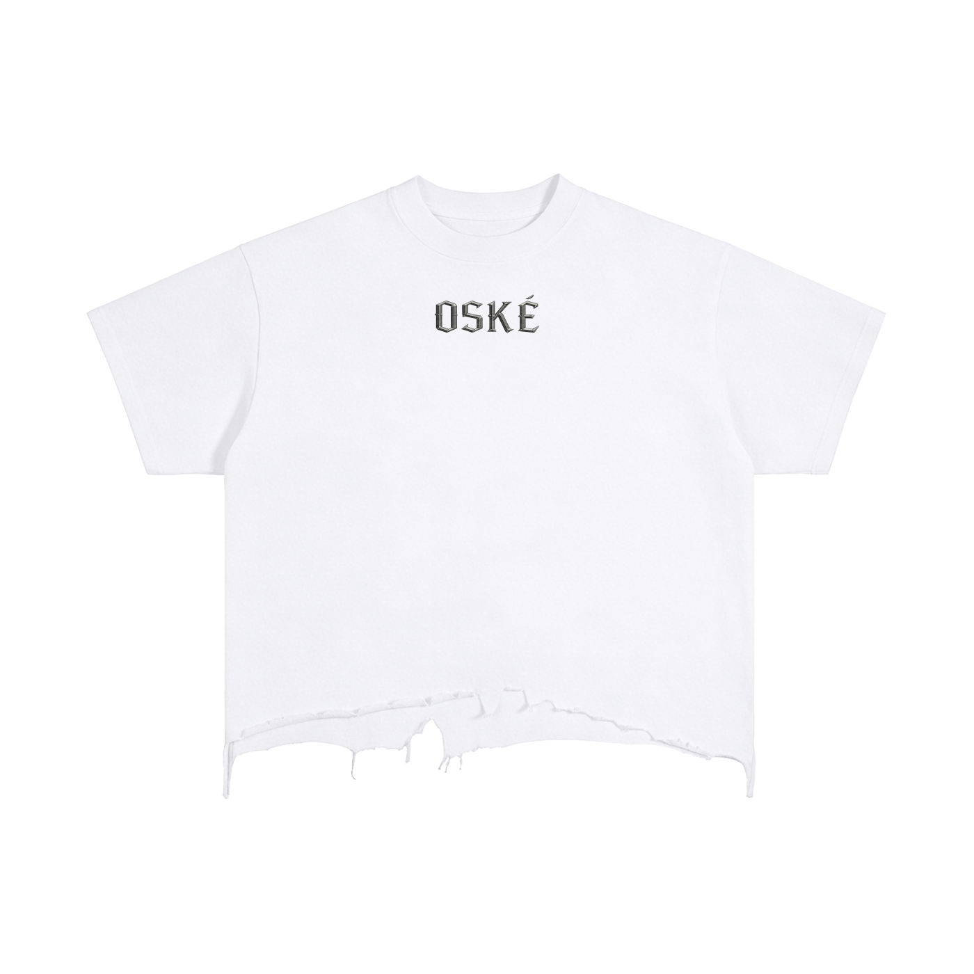 Vintage Wash Boxy Distressed Hem T-Shirt