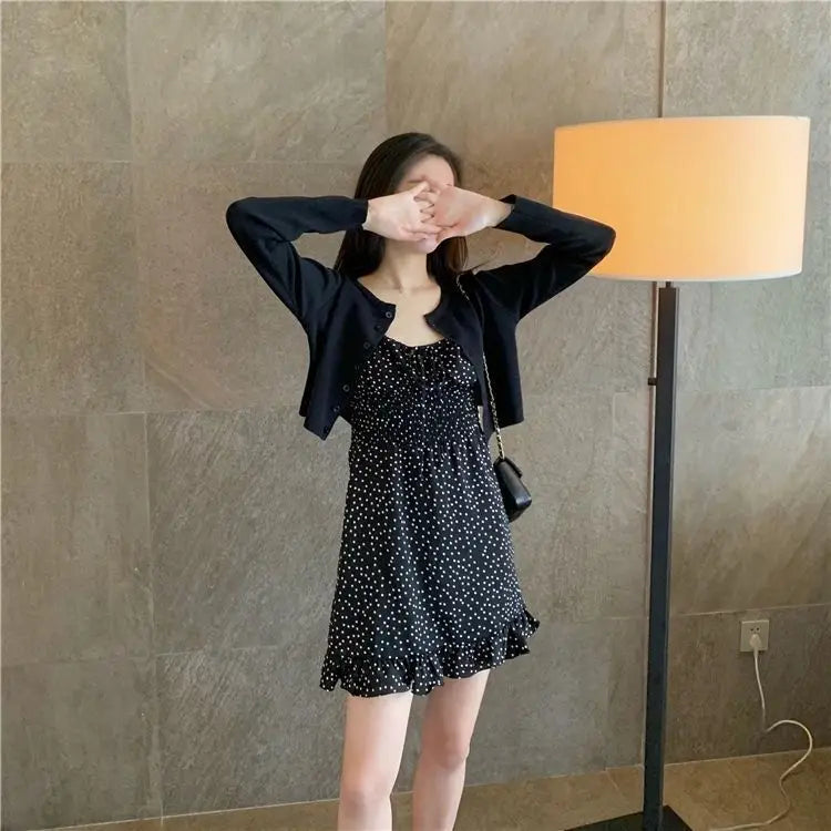 Cropped Sun-proof Cardigan Women Pure Long Sleeve Thin Summer Elegant Casual Basic Knitwear Korean All-match New Collection Chic