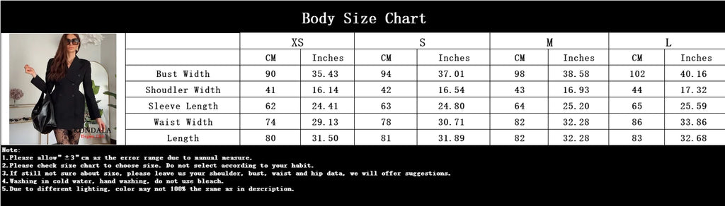 KONDALA Women Stylish Blazer Jacket Kilt Hemline Shoulder Pads Blazer 2025 New Spring Fall Fashion High Street Office Blazer